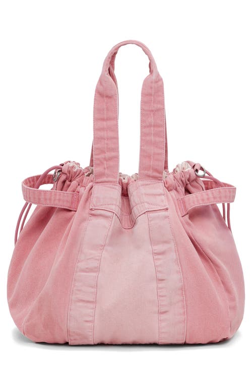 Desigual Denim Shopping Tote In Pink