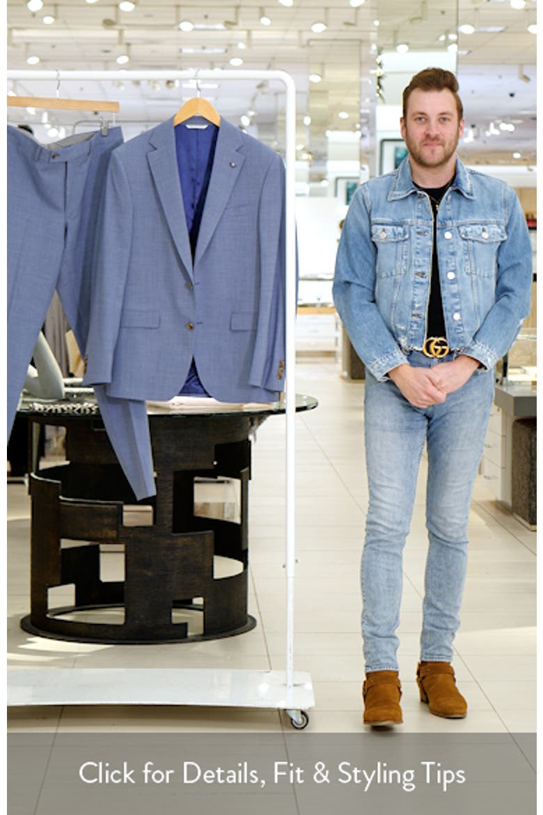Esprit Blue Mixy Check Stretch Wool Suit video