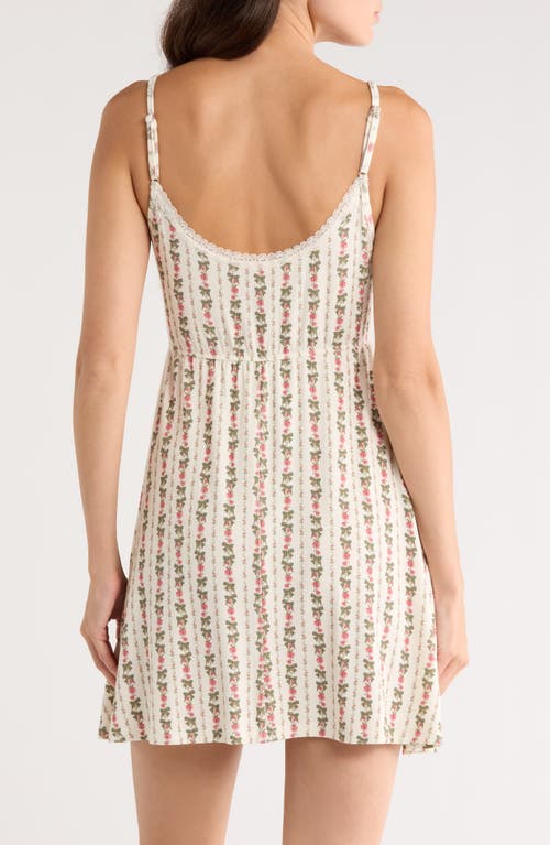 Kilo Brava Print Babydoll Chemise In Multi