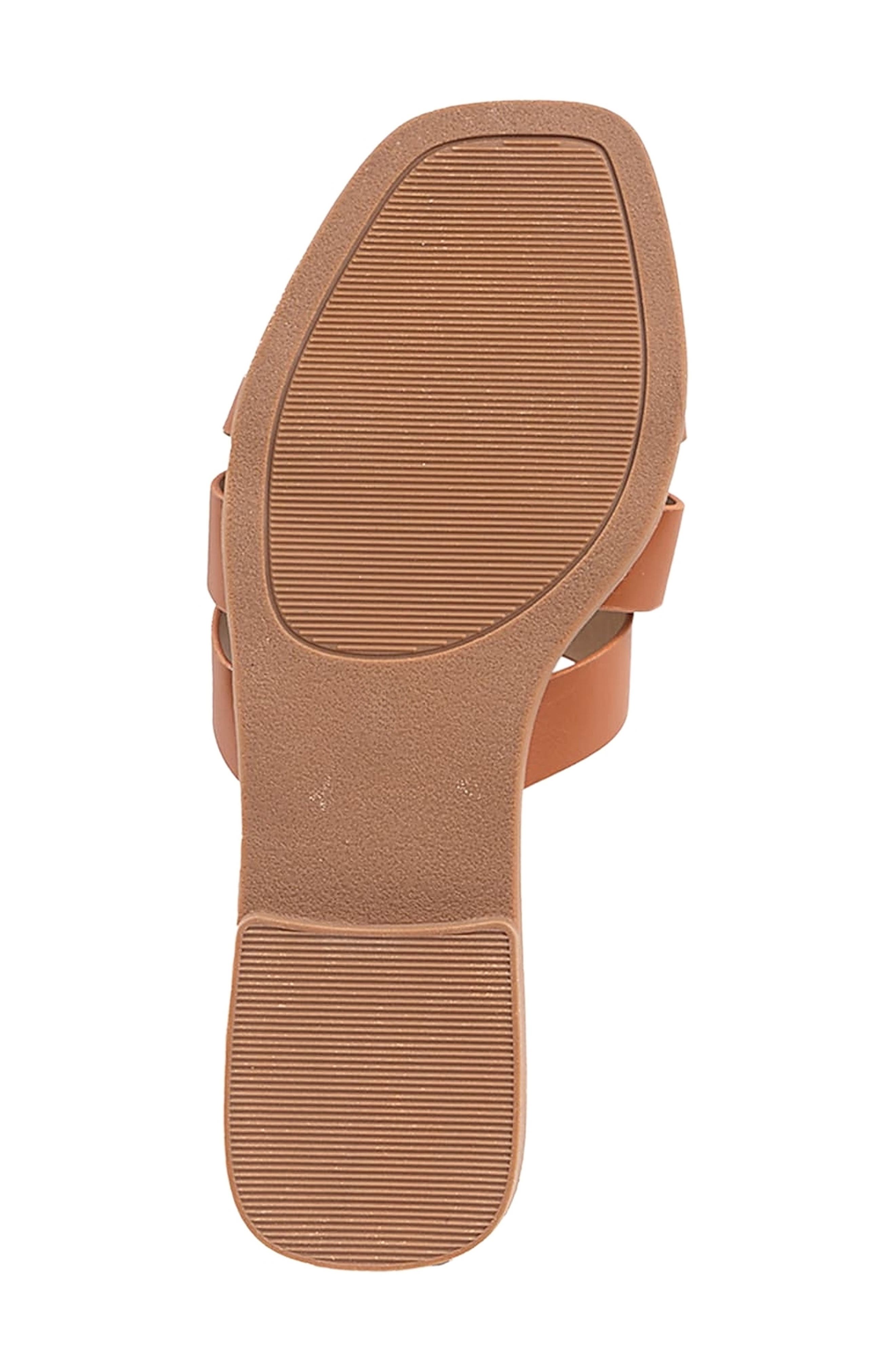 bebe Slide Sandal, Alternate, color, Cognac