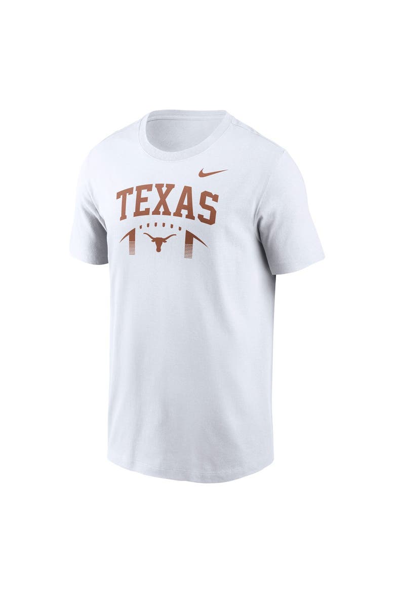 Men's Nike  White Texas Longhorns Primetime Football Icon T-Shirt, Alternate, color, White