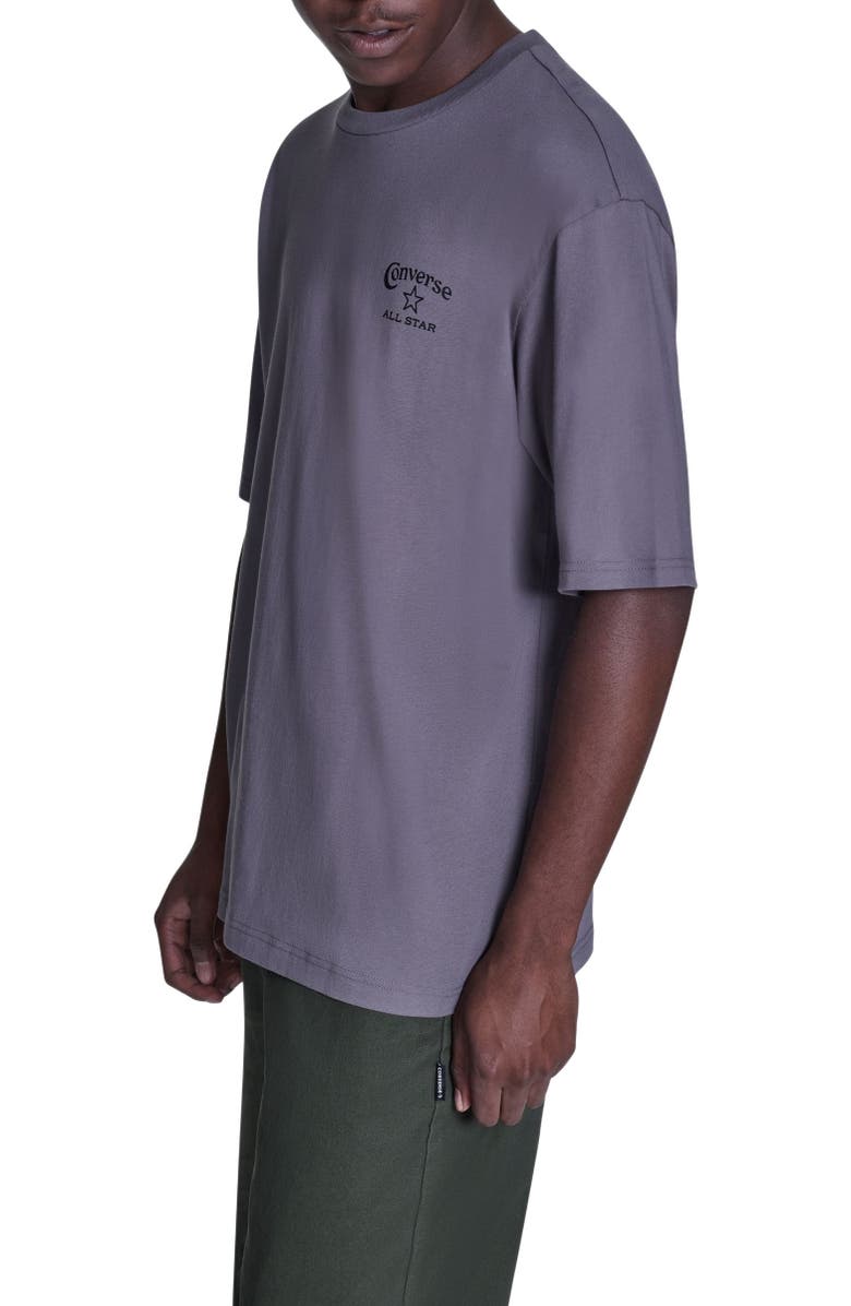 Converse Heritage Wordmark Relaxed T-Shirt, Alternate, color, Darker Grey