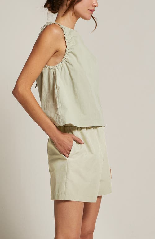 CRESCENT CRESCENT COTTON BLEND TOP AND SHORTS TWO PIECE SET