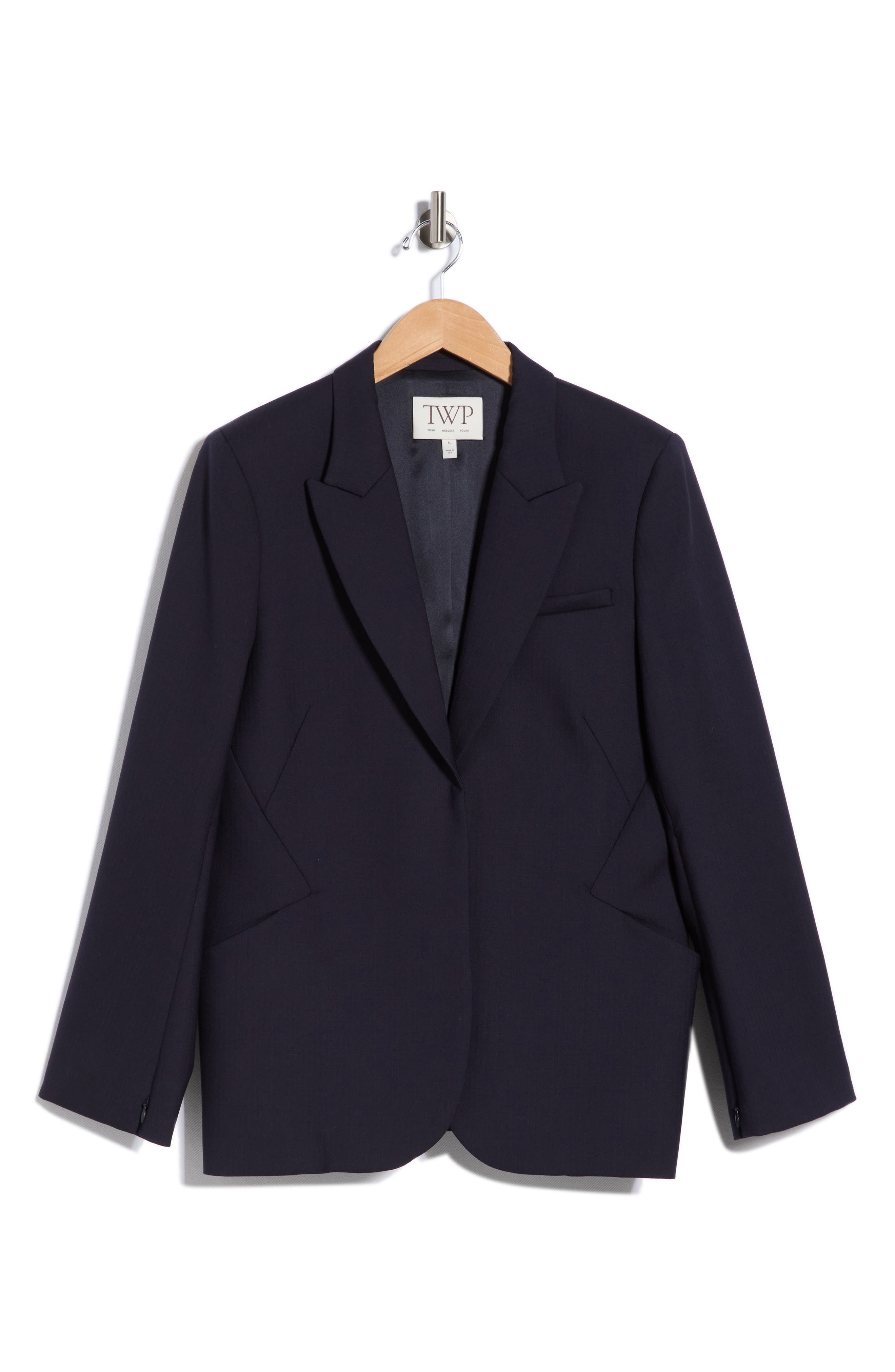 TWP Perfect Peak Lapel Wool Blend Blazer