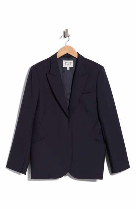 TWP Perfect Peak Lapel Wool Blend Blazer