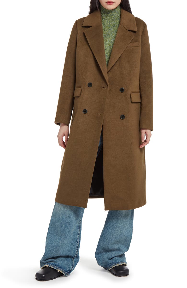Apparis Aaron Brushed Double Breasted Coat, Main, color, 