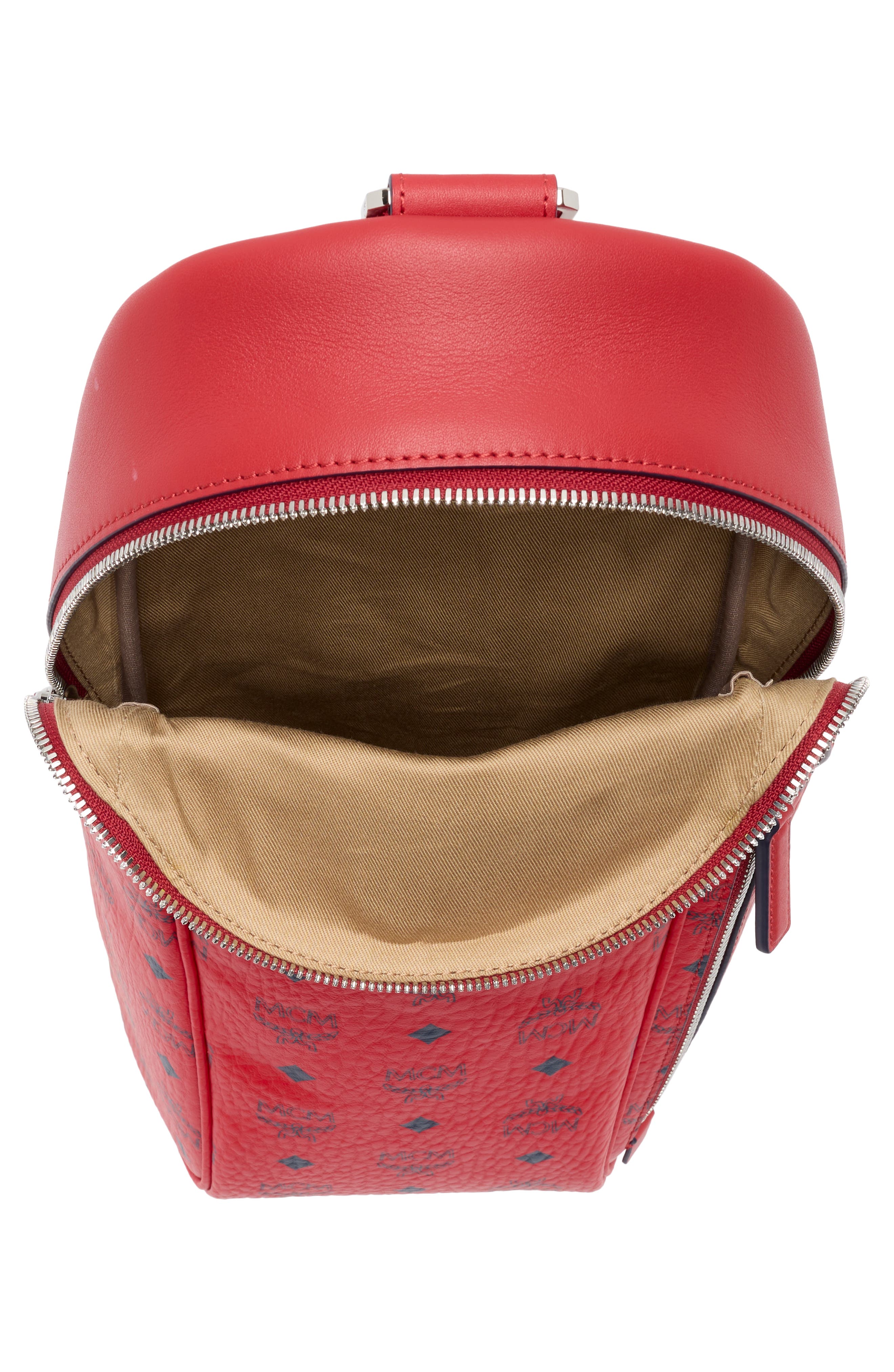 MCM Aren Visetos Sling Bag, Alternate, color, 