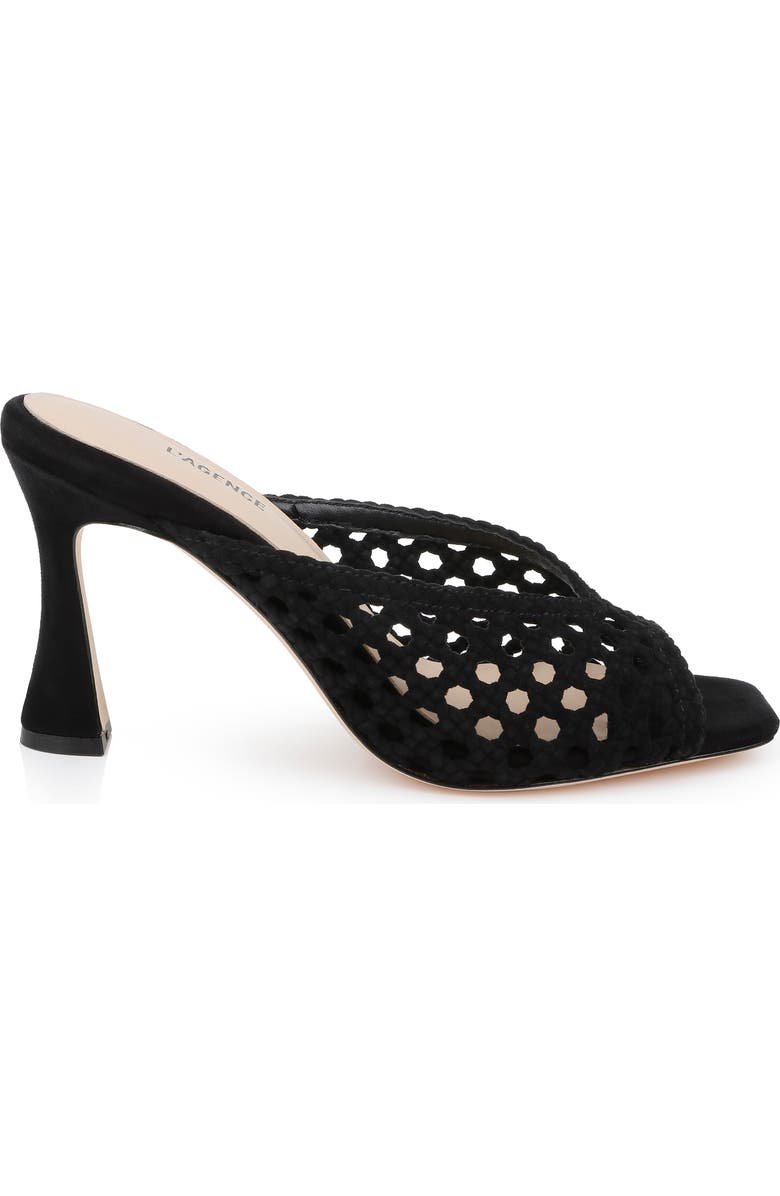 L'AGENCE Jacques Sandal, Alternate, color, Black Suede