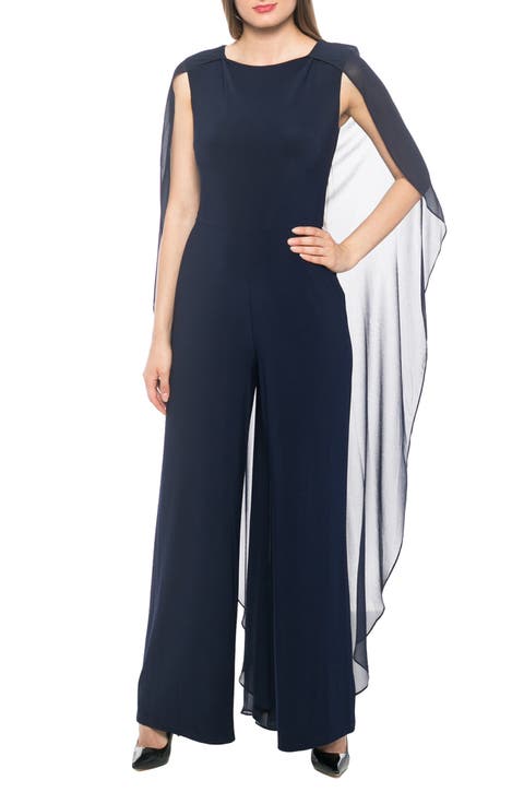 Chiffon Overlay Jumpsuit