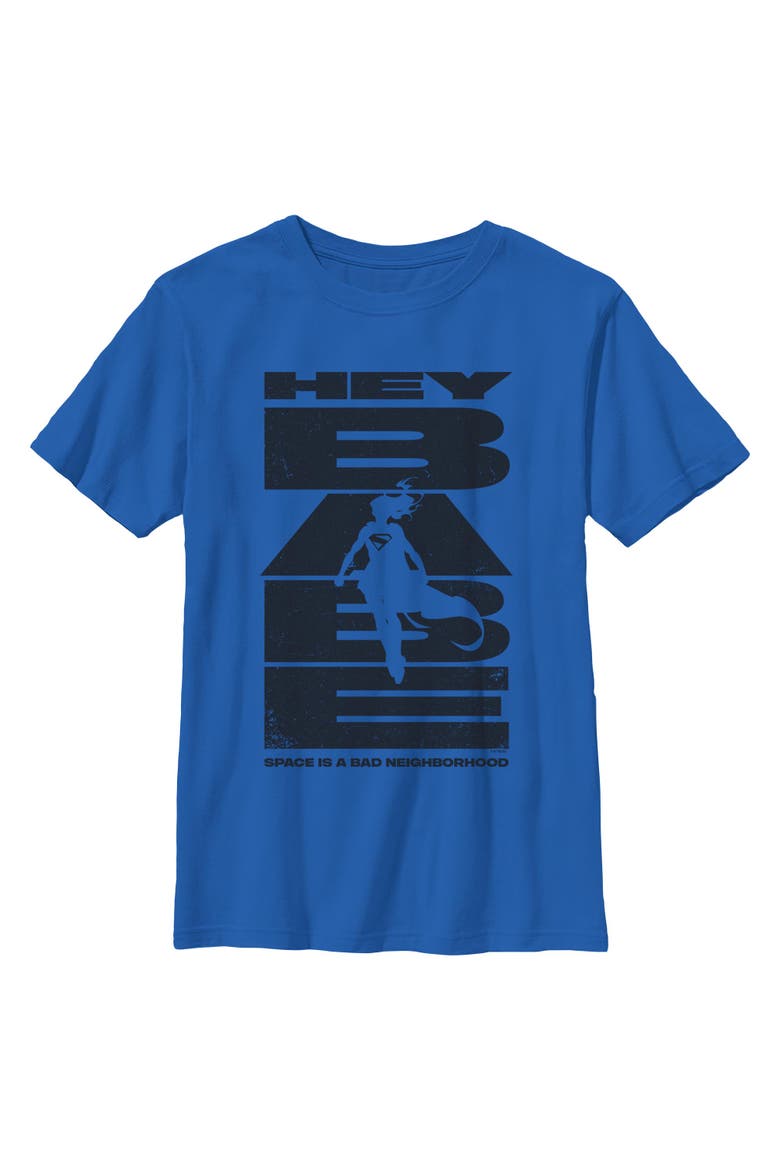 Boy's Supergirl Hey Babe Kara Silhouette  Graphic T-Shirt, Main, color, Royal Blue