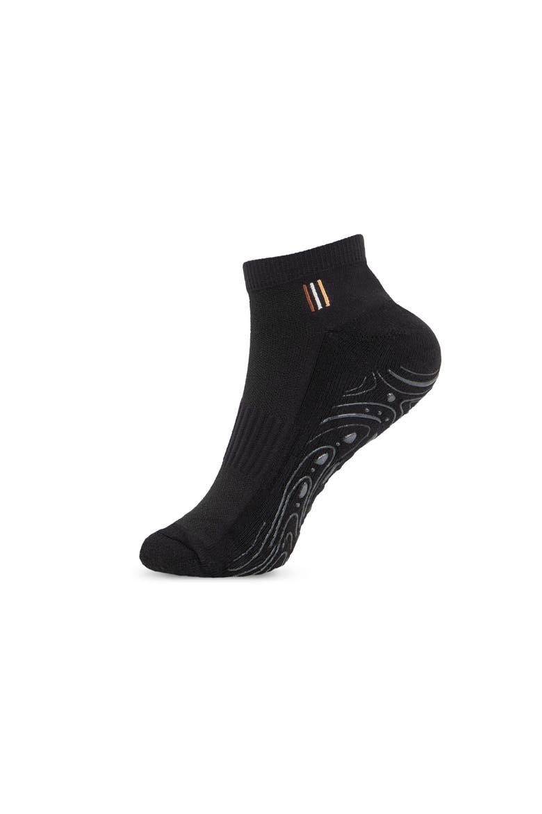Studio Grippy Ankle Socks, Alternate, color, Anthracite