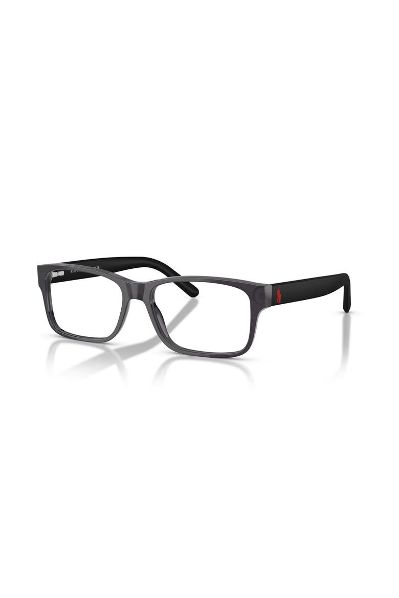 54mm Rectangle optical glasses, Main, color, Grey