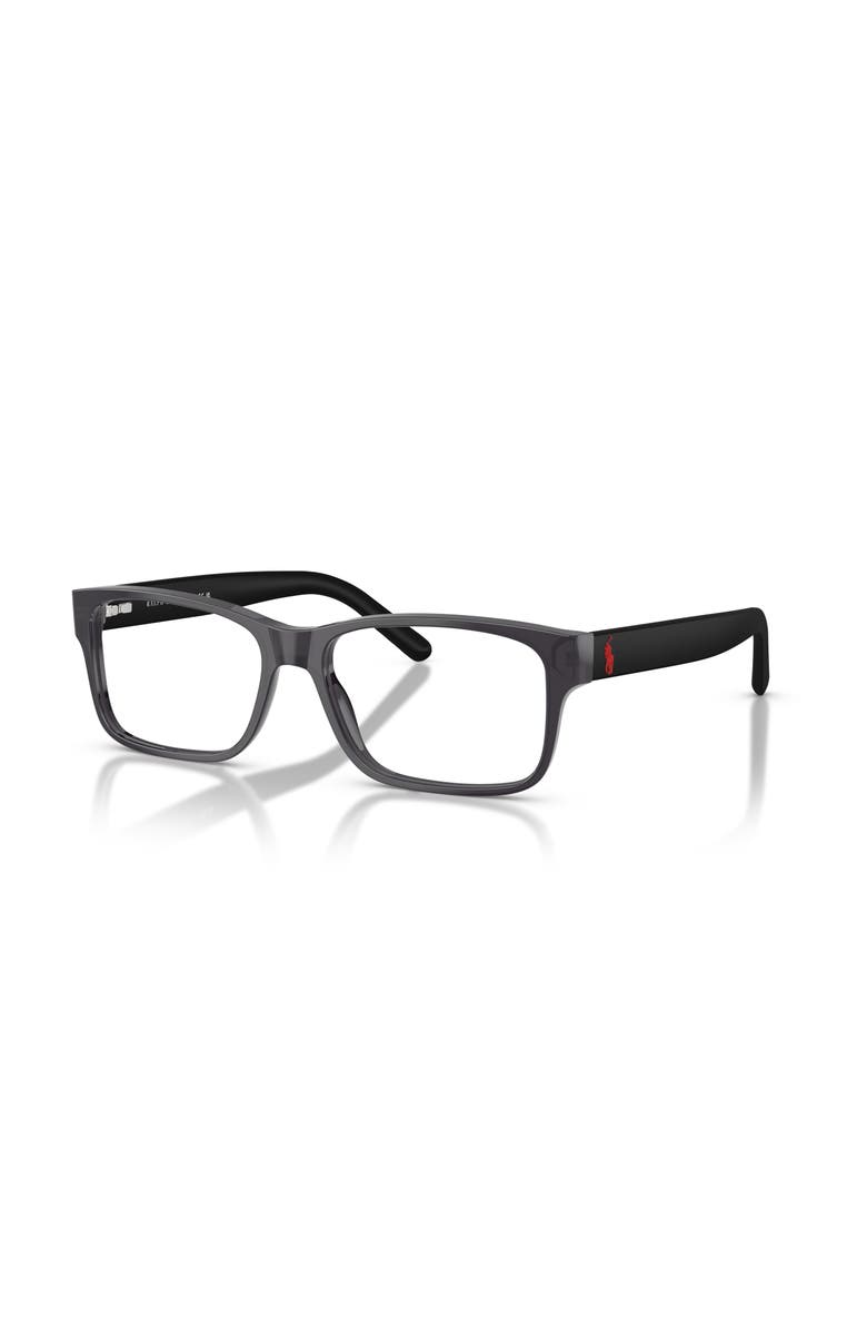 Polo Ralph Lauren 54mm Rectangle optical glasses, Main, color, Grey