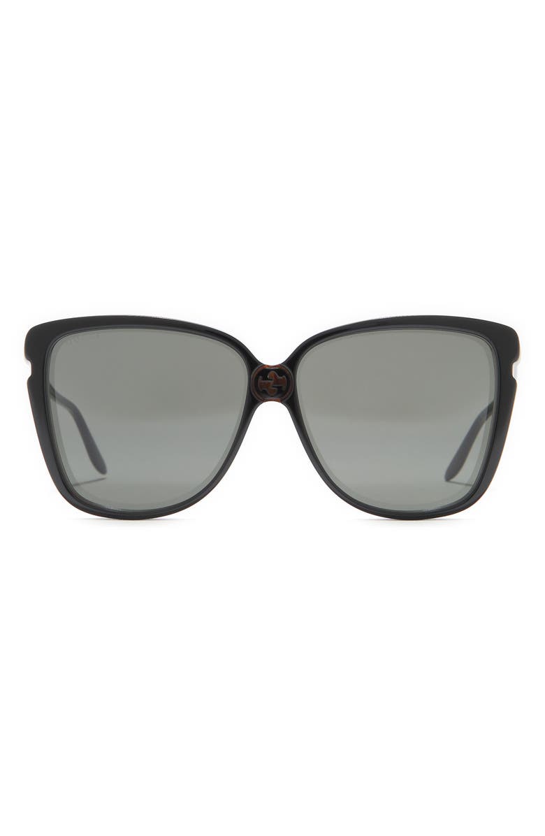 Gucci 63mm Square Sunglasses, Main, color,