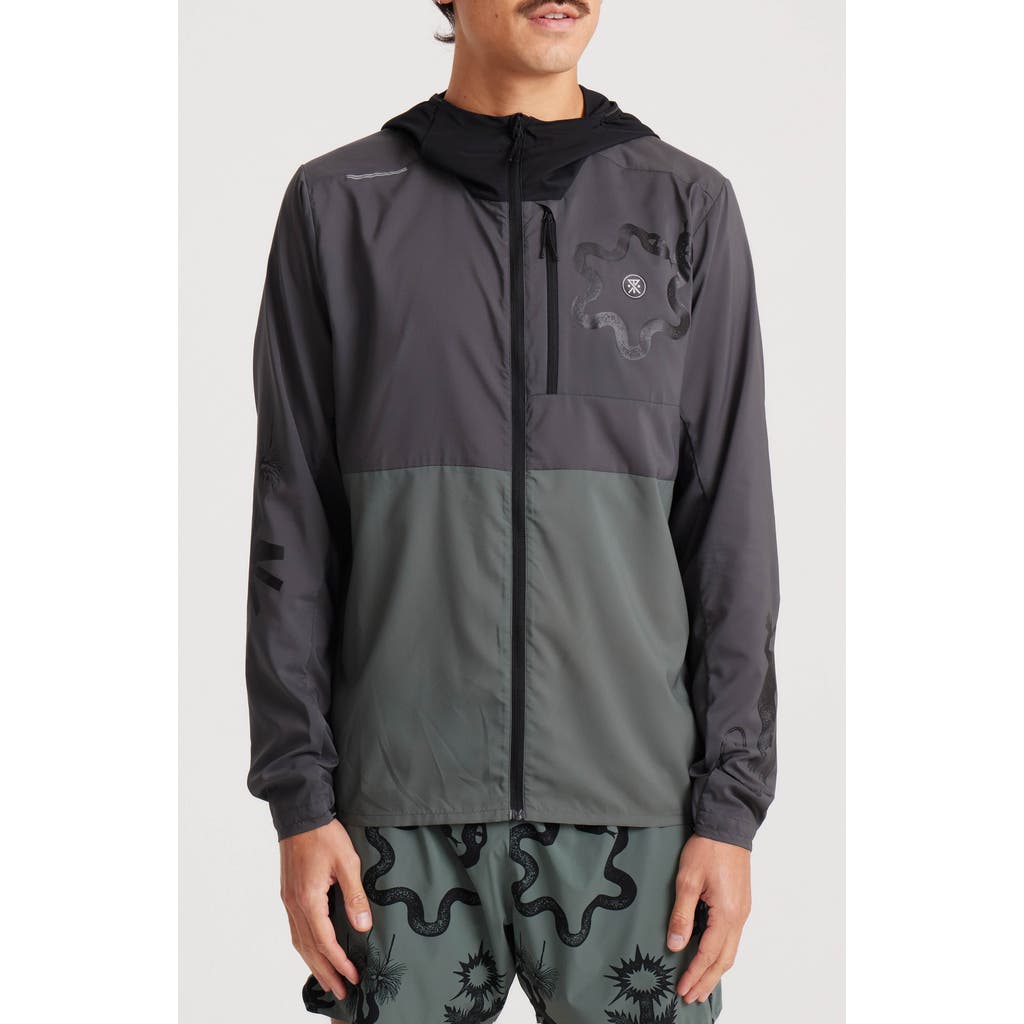 Roark Second Wind Water Resistant Hooded Jacket In Gray
