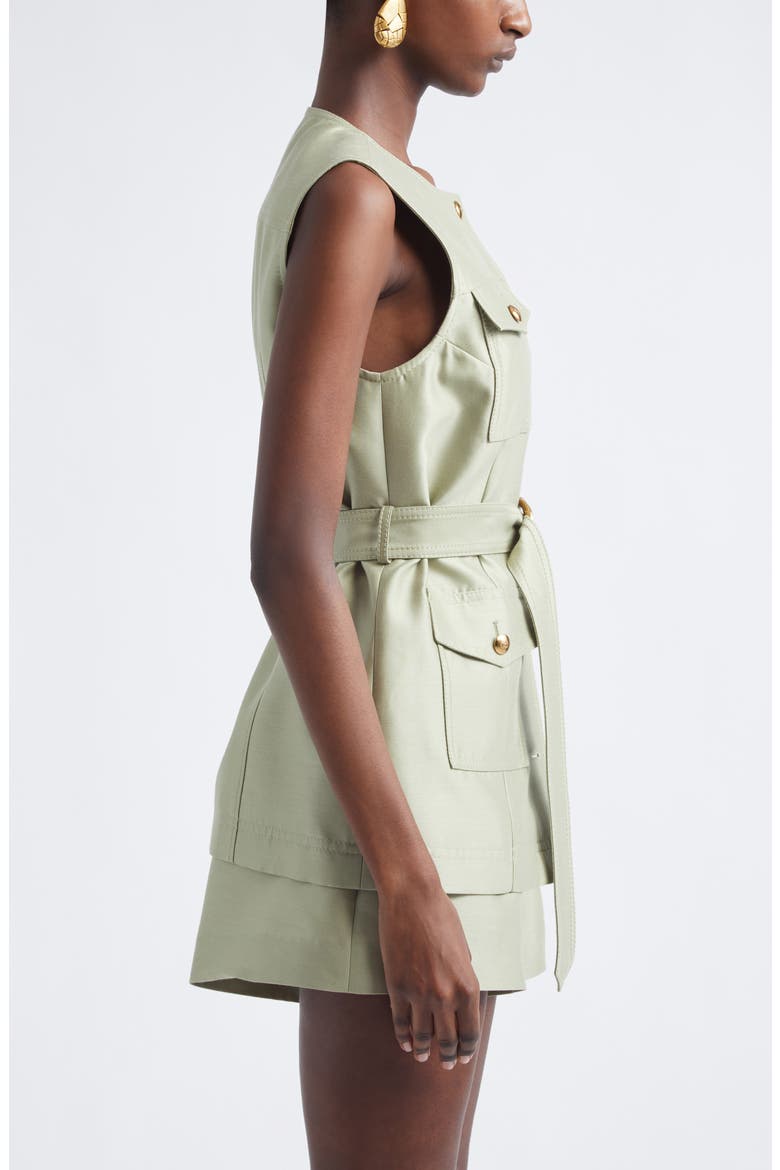 Kindred Spirit Luna Wool & Silk Utility Vest, Alternate, color, PALM