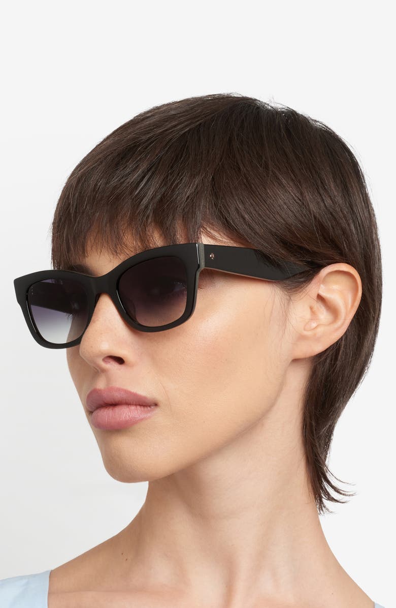 Kate Spade New York aimee 50mm cat eye sunglasses, Alternate, color, 