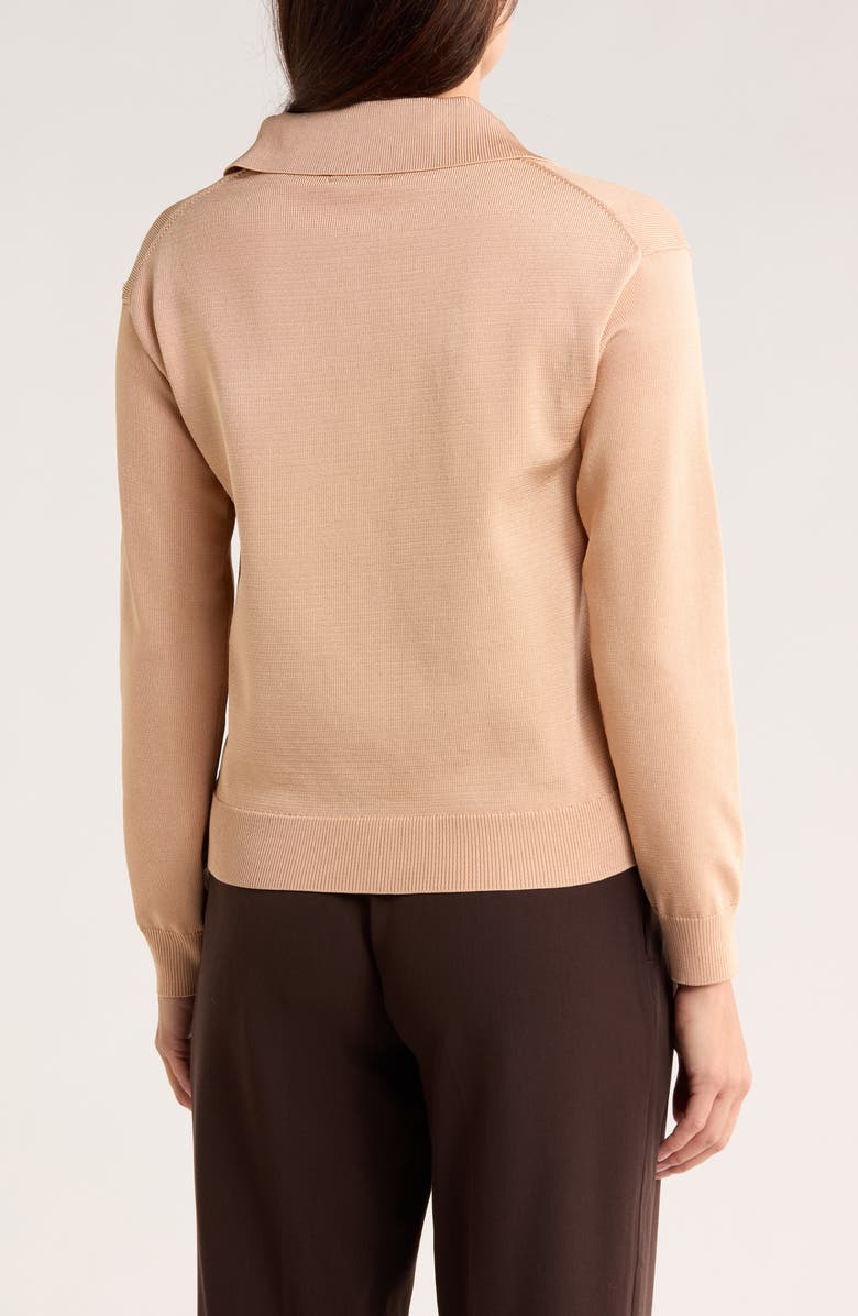 Solid Polo Sweater