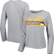 Outerstuff Juniors Heathered Gray Washington Commanders All Striped Up Raglan Long Sleeve T-Shirt