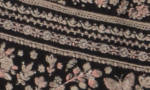 Lucky Brand Printed Long Sleeve Tunic Top In Brown