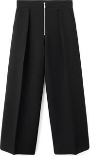 MANGO Pleated Zip Pants