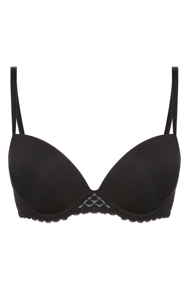 Simone Perele Subtile Underwire Push-Up Bra, Alternate, color, Black