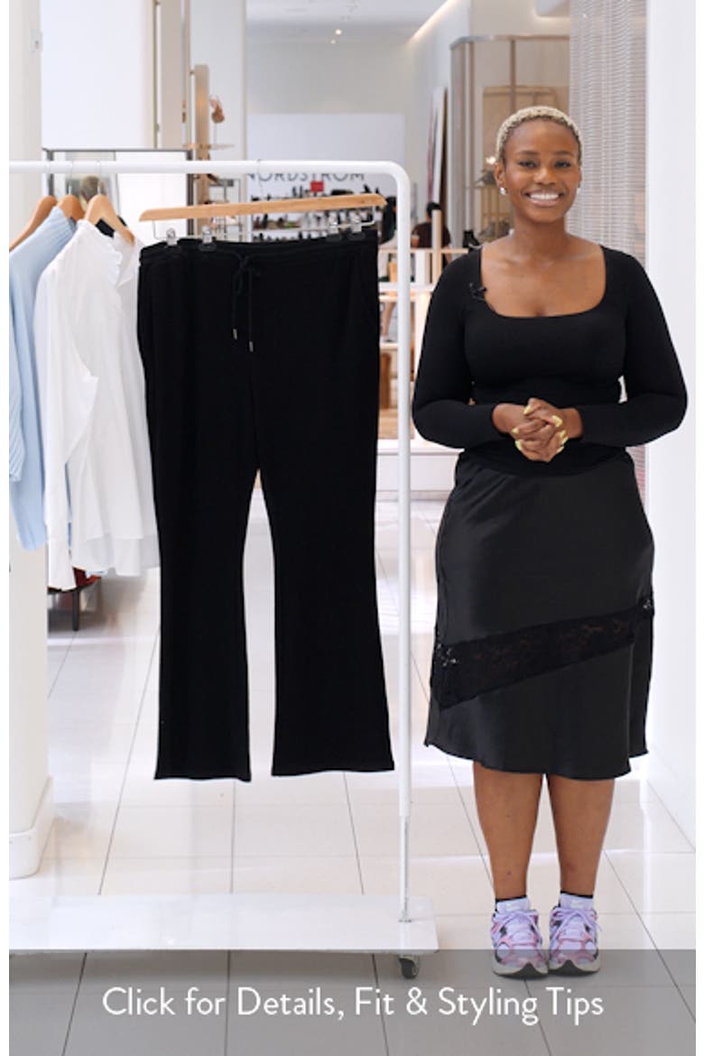 Waffle Knit Flare Leg Pants video
