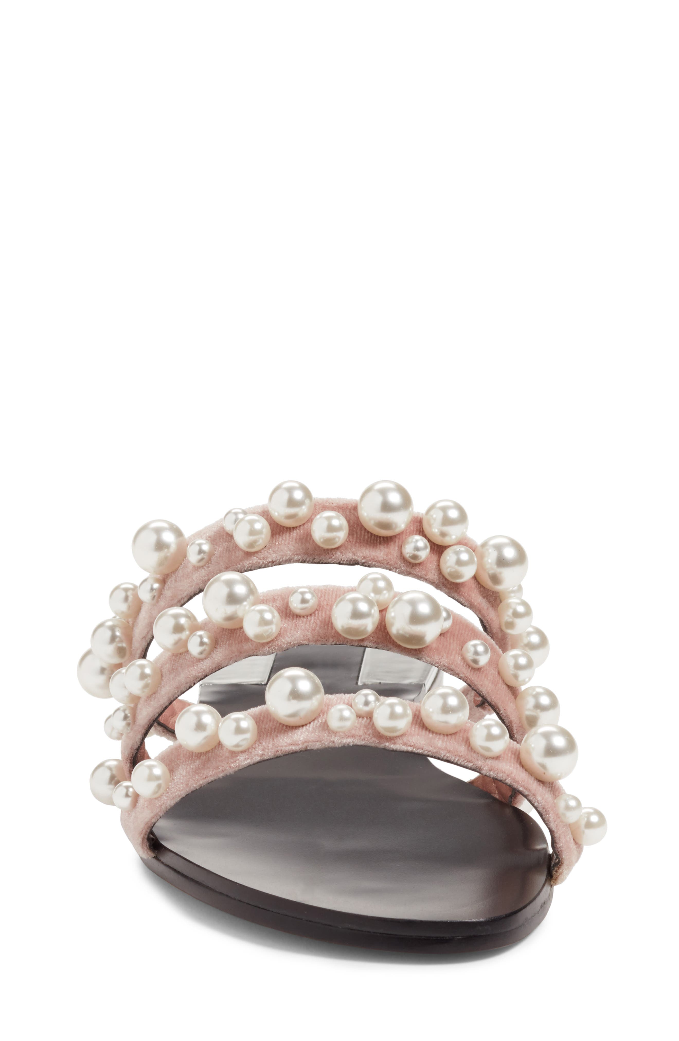 Leith Stunner Embellished Strappy Slide Sandal, Alternate, color, 