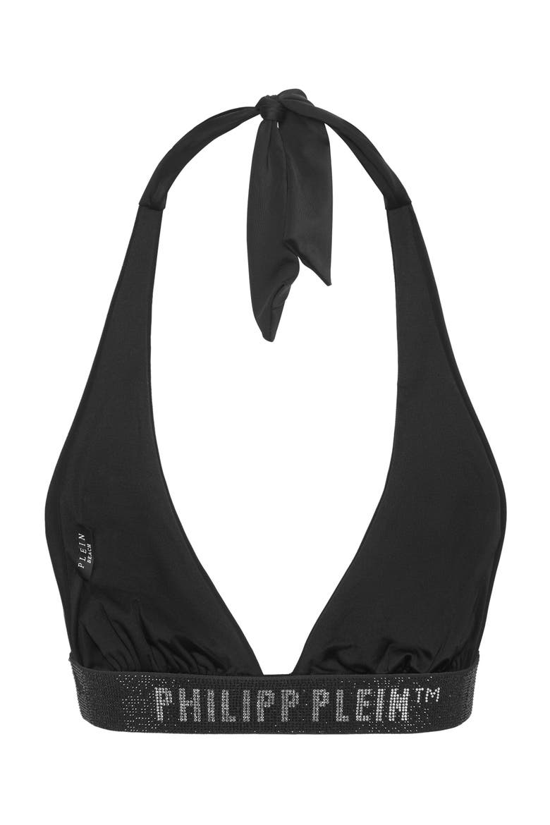 Swimwear Top Triangle Bra Elastic Women, Alternate, color, black