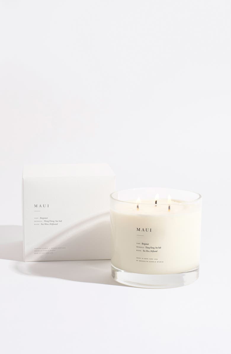 BROOKLYN CANDLE STUDIO Maui XL 3-Wick Candle, Alternate, color, Maui