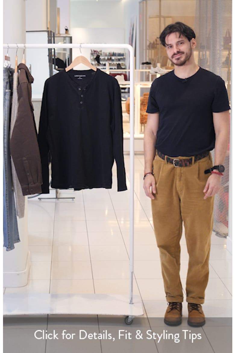 Weekend Long Sleeve Slubbed Henley video