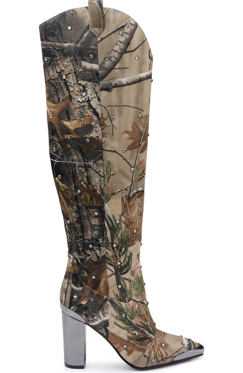 DANIEL X DIAMOND Yellowstone Knee High Pointed Toe Western Boot, Alternate, color,