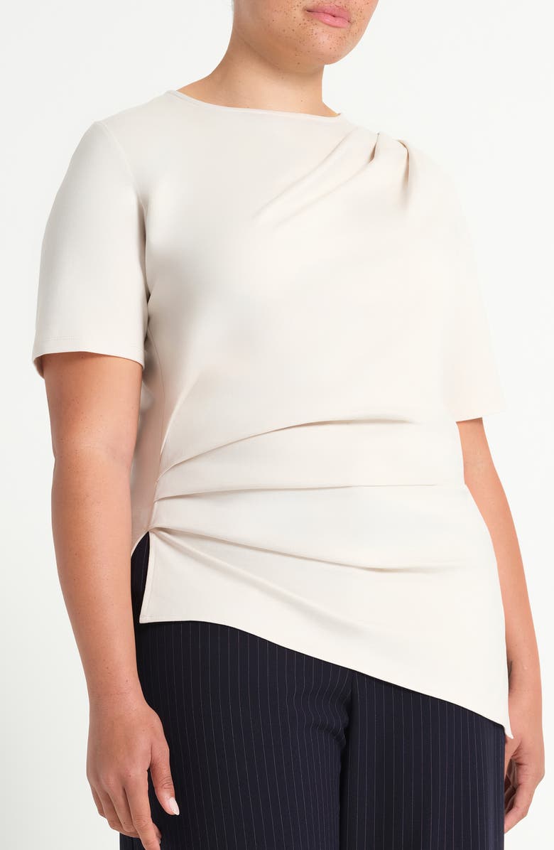 Estelle Sasha Short Sleeve Top, Alternate, color, Oyster