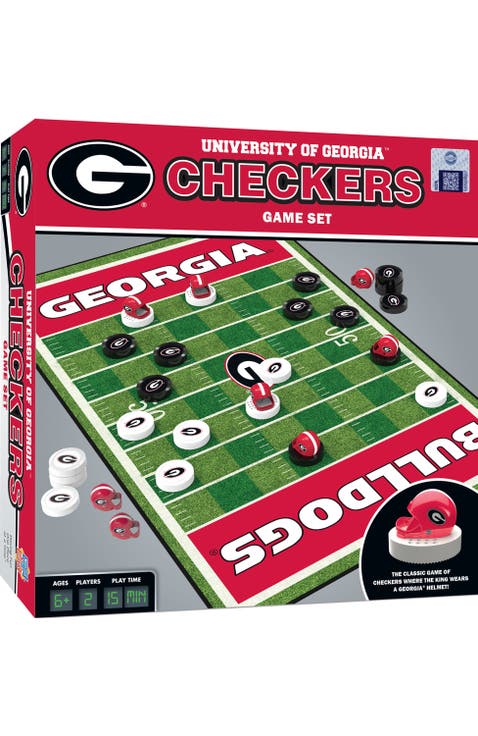 Georgia Bulldogs Checkers Board Game