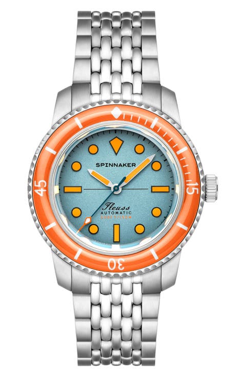 Fleuss 40 Teal Mirage Automatic Bracelet Watch, 40mm