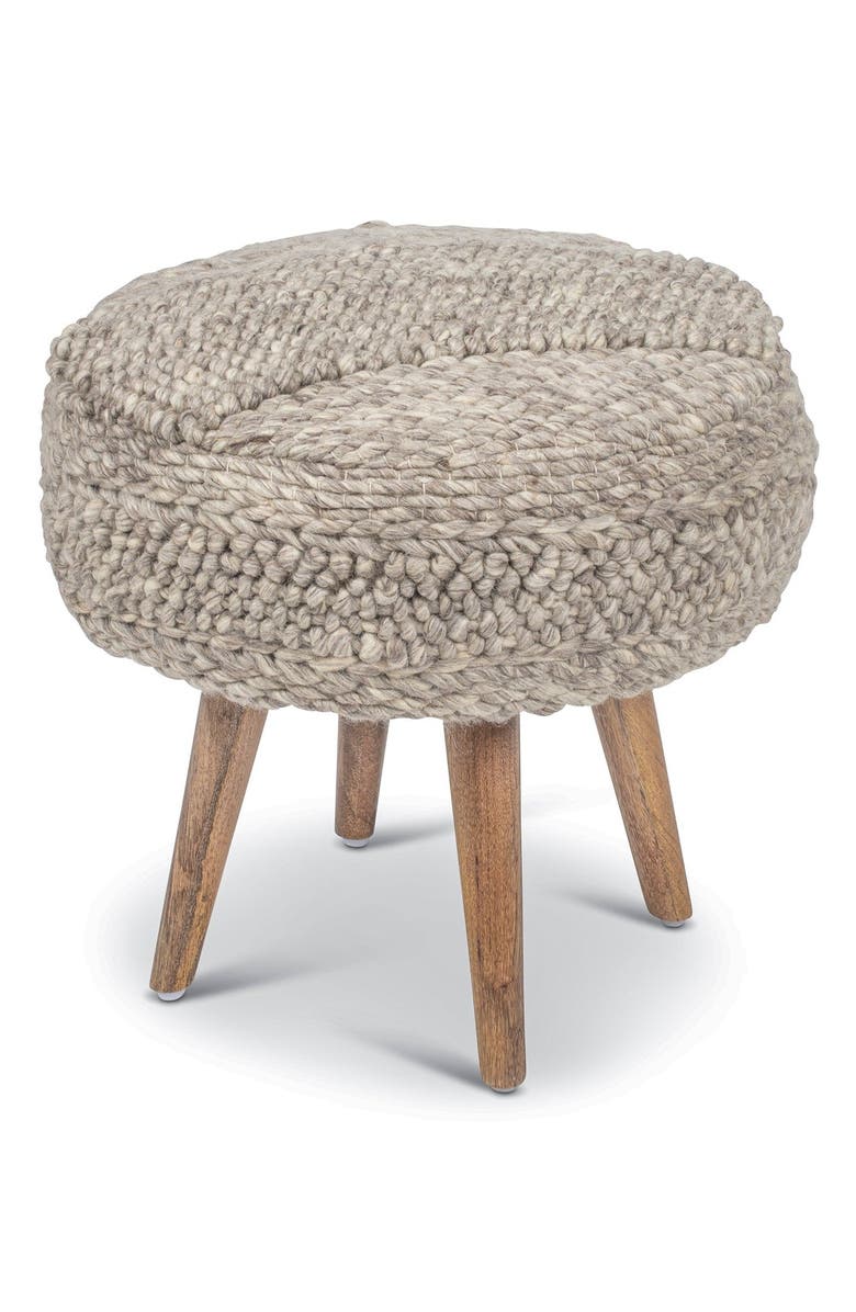 Anaya Textured Oversized Handwoven Stool, Main, color, 