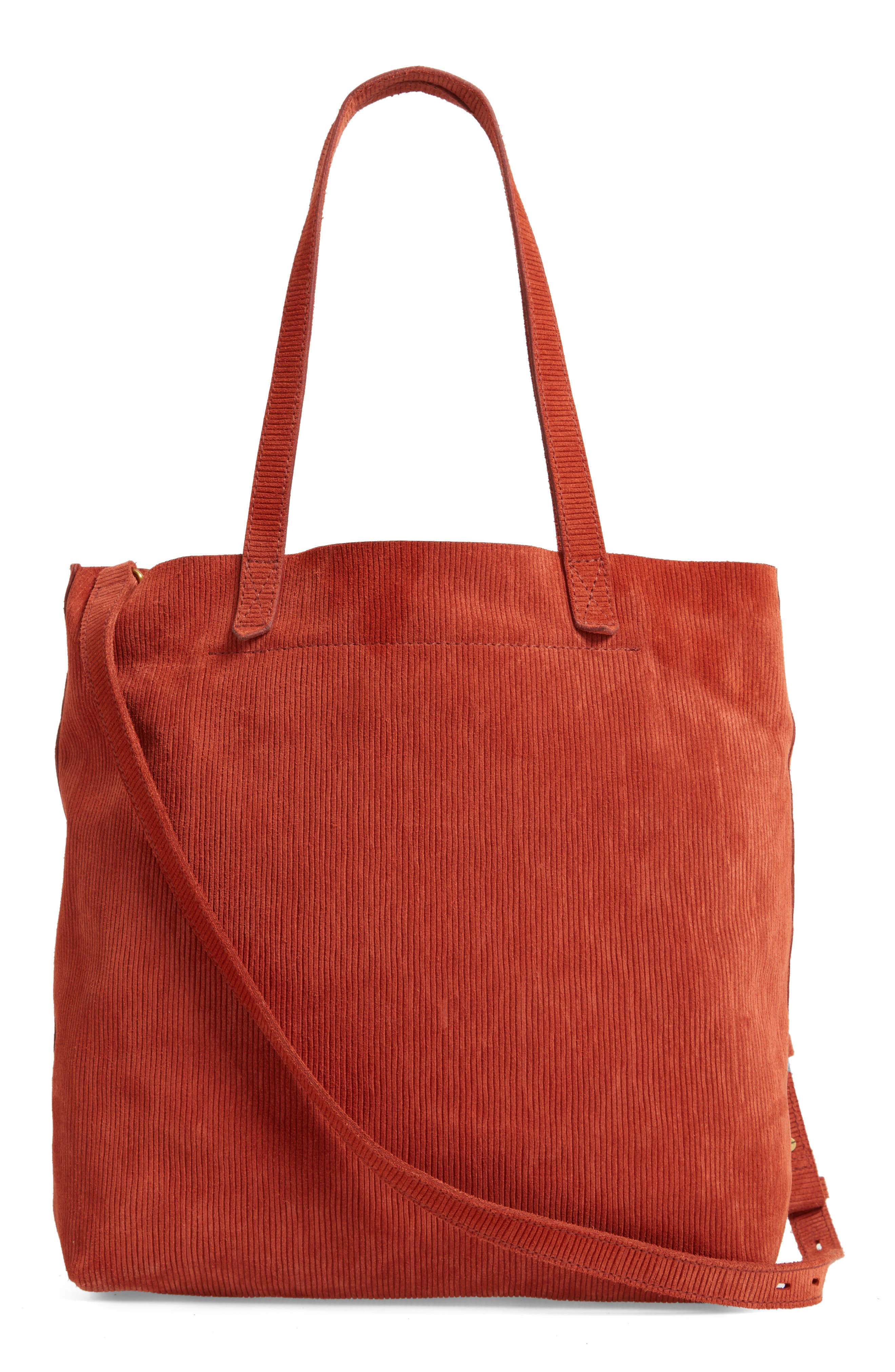 Madewell The Medium Transport Tote Corduroy Suede Edition, Alternate, color, 