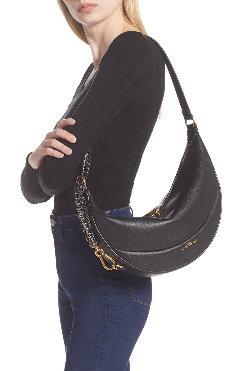 Marc Jacobs The Marc Jacobs The Eclipse Leather Shoulder Bag, Alternate, color,