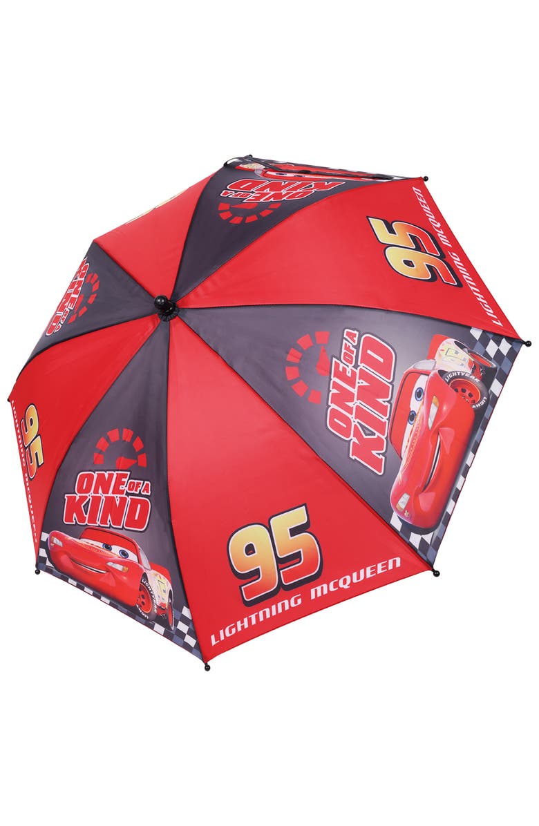 Disney Pixar Cars Lightning McQueen "One of a Kind" Kids Umbrella, Alternate, color, Black