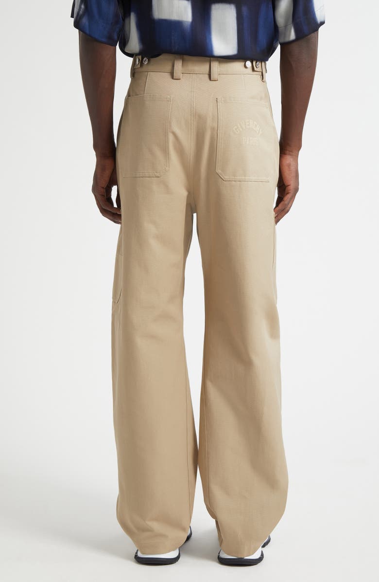 Givenchy Cotton Canvas Cargo Pants, Alternate, color, Beige