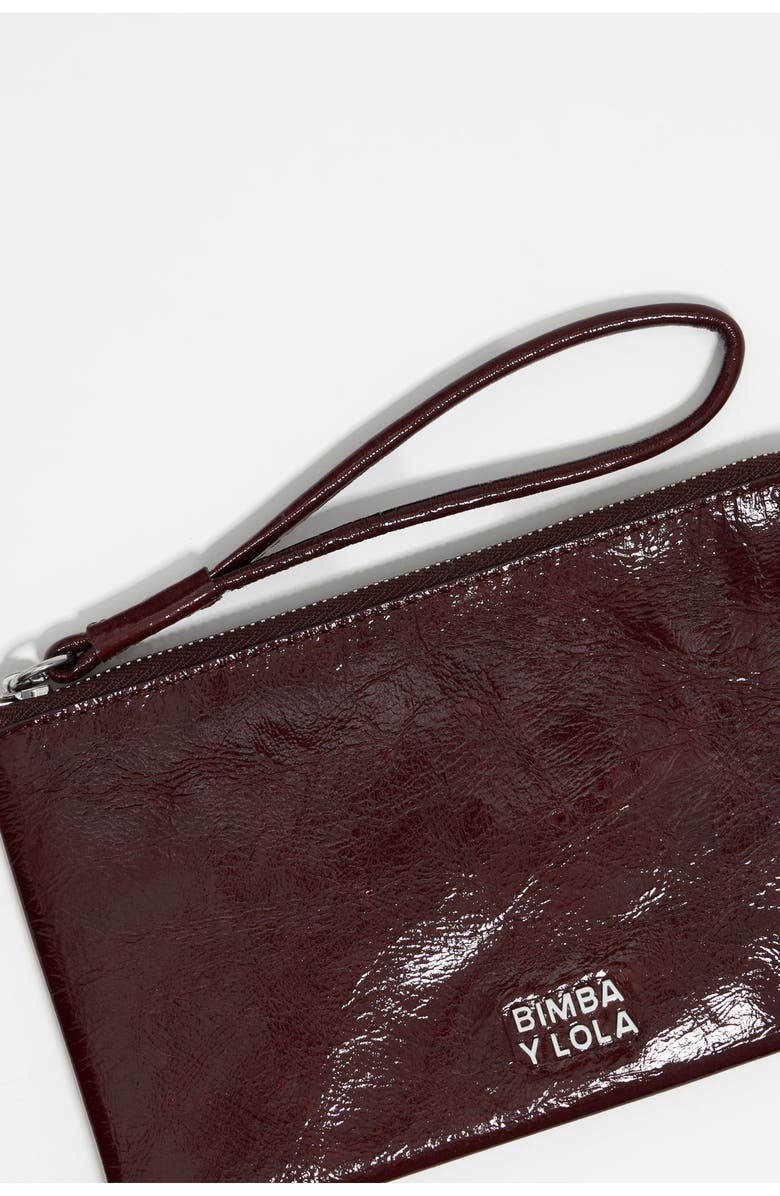 Bimba y Lola Large leather coin wallet, Alternate, color, Chestnut