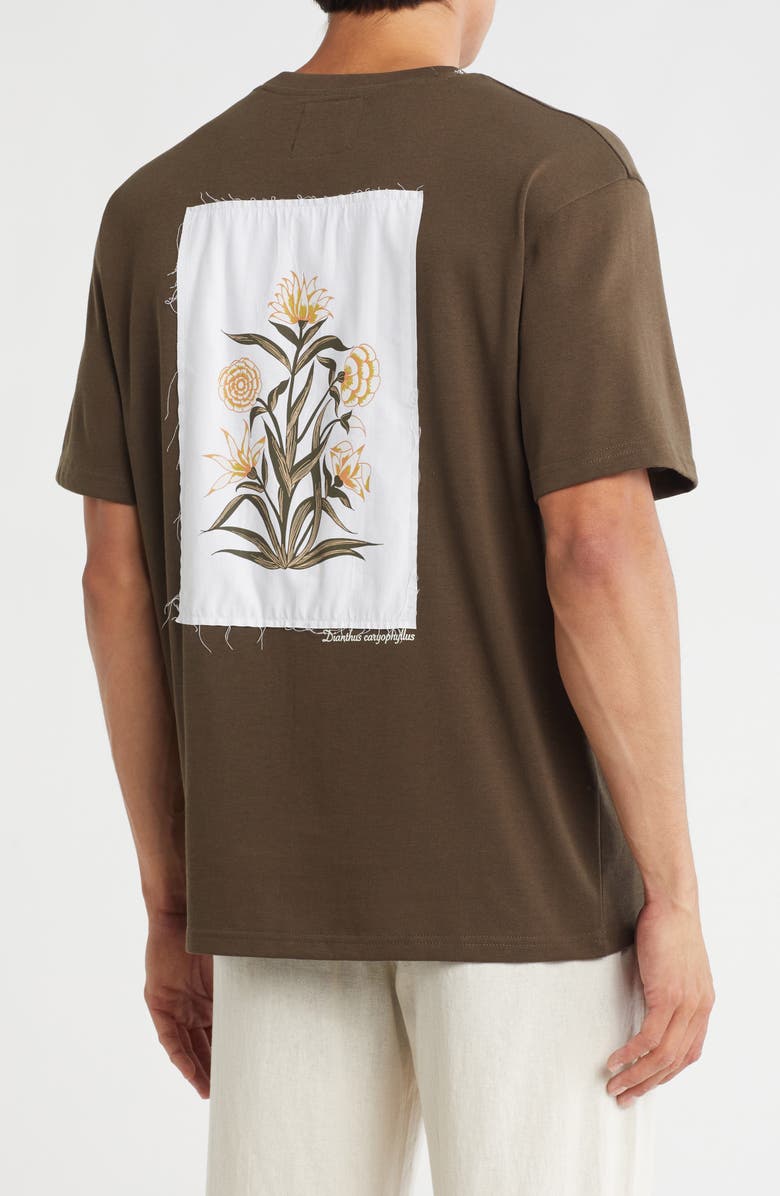 DENIM AND FLOWER Olive Graphic T-Shirt, Alternate, color, Olive