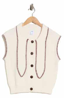 Tie Neck Sweater Vest