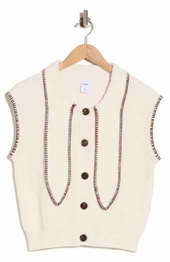 Tie Neck Sweater Vest