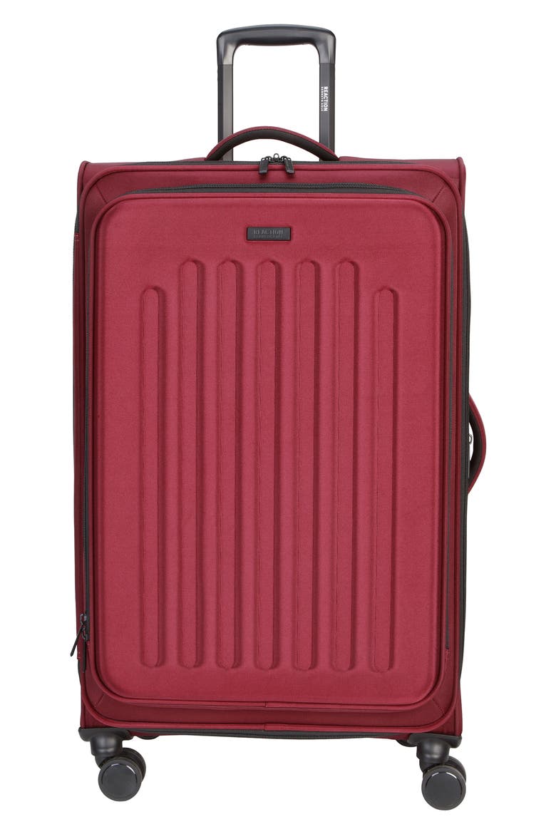 The Venturer 28 Inch Checked Suitcase, Main, color, WINE