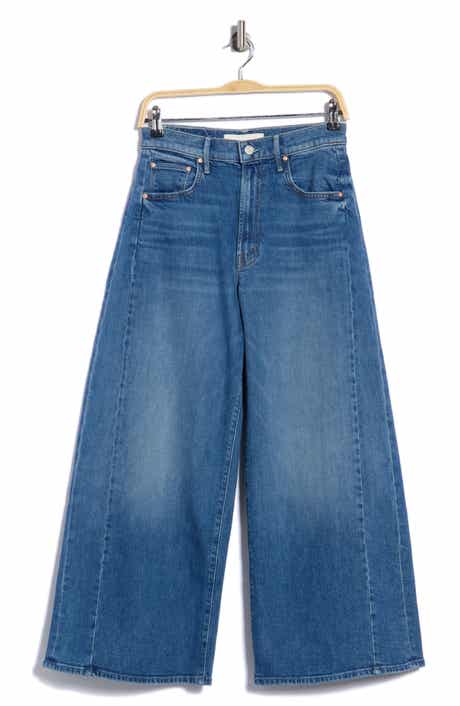 The Pipe-Dream Zip Ankle High Waist Wide Leg Jeans