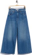 MOTHER The Pipe-Dream Zip Ankle High Waist Wide Leg Jeans