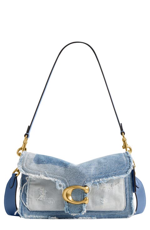 Tabby 26 Upcycled Denim Patchwork Shoulder Bag