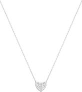 Bearfruit Jewelry Sterling Silver 18k Gold Plated Crystal Heart Necklace Meaningful Everyday