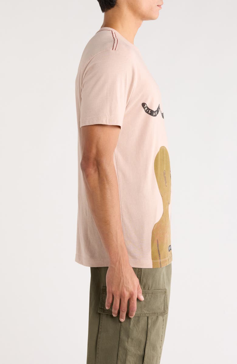 RVCA x Ed Templeton You're Still Here Organic Cotton Graphic T-Shirt, Alternate, color, Pale Mauve